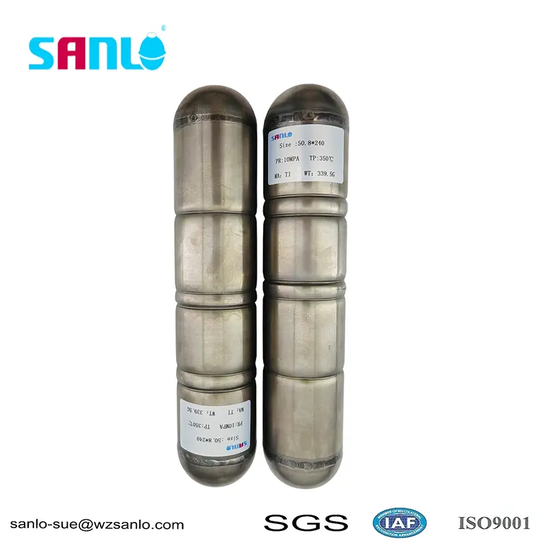 50*240 Bola flutuante de titânio resistente a alta pressão