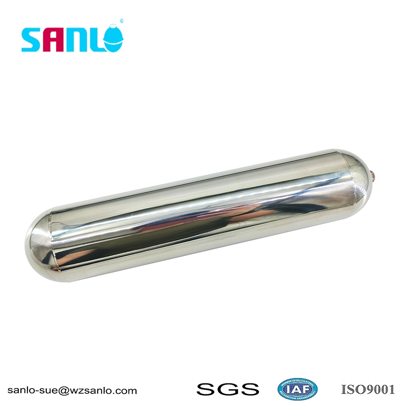 Bola flutuante de aço SUS316L 63*300 com M6 para tanque de água